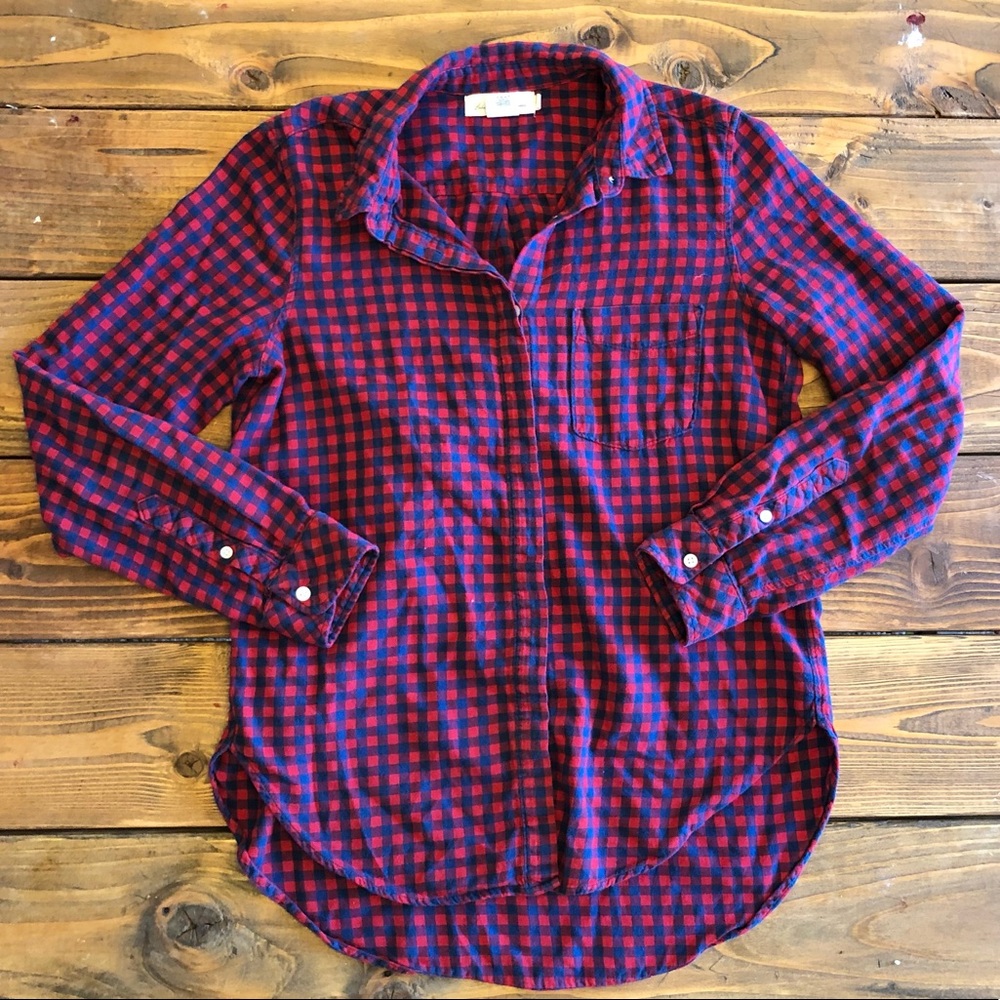 H&M Red Flannel - size 4